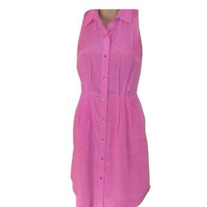 Revolve Line and Dot 100% Silk Shirt Dress Size XS